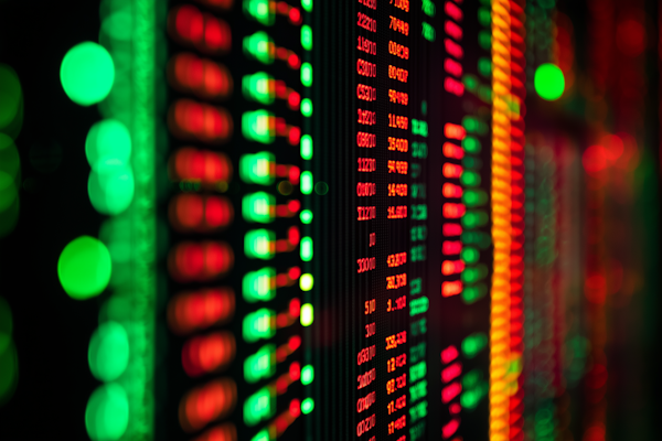 Investment strategy planning session with market analysis tools