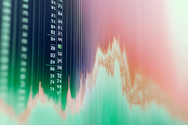 Portfolio performance analysis showing positive returns and growth charts